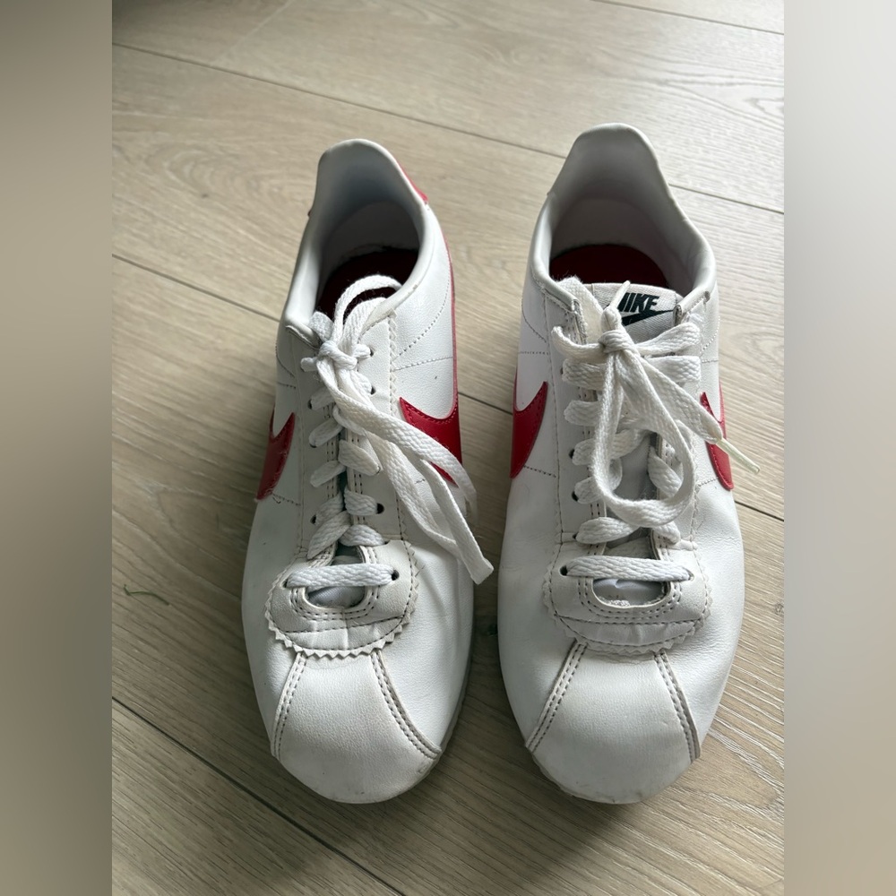 Nike Cortez Forest Gump White Red Blue Size 7 Classic Leather - Picture 2 of 6